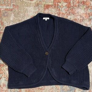Madewell Deep Blue Cardigan Sweater